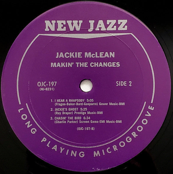 Jackie McLean - Makin' The Changes (Vinyl, LP, Album, Reissue) Good Plus (G+) / Very Good (VG)