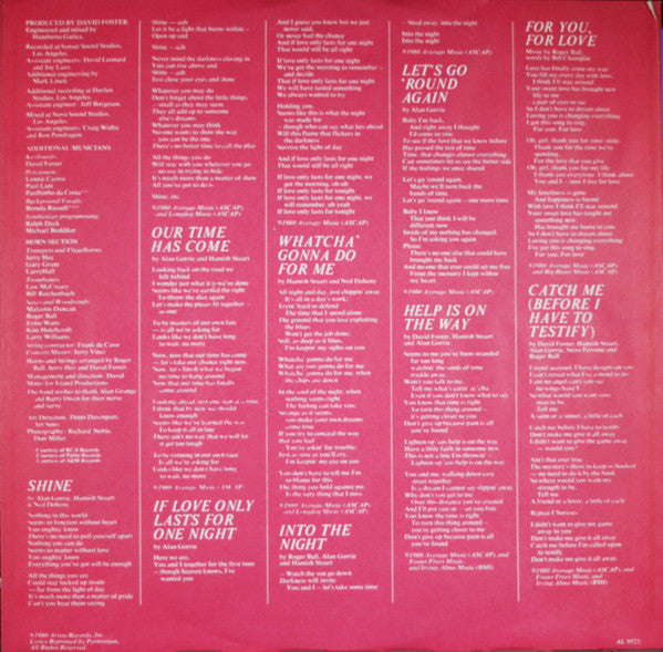 Average White Band - Shine (Vinyl, LP, Album) Very Good Plus (VG+) / Very Good (VG)