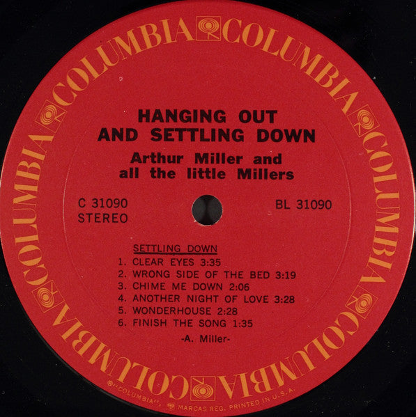 Arthur Miller (4) - Hanging Out And Settling Down (Vinyl, LP, Album, Stereo) Very Good (VG) / Very Good (VG)