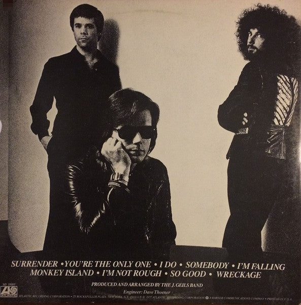 The J. Geils Band - Monkey Island (Vinyl, LP, Album, Stereo) Very Good (VG) / Very Good (VG)