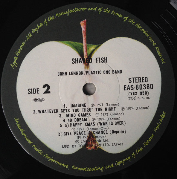 John Lennon - Shaved Fish (Vinyl, LP, Compilation, Reissue, Stereo)