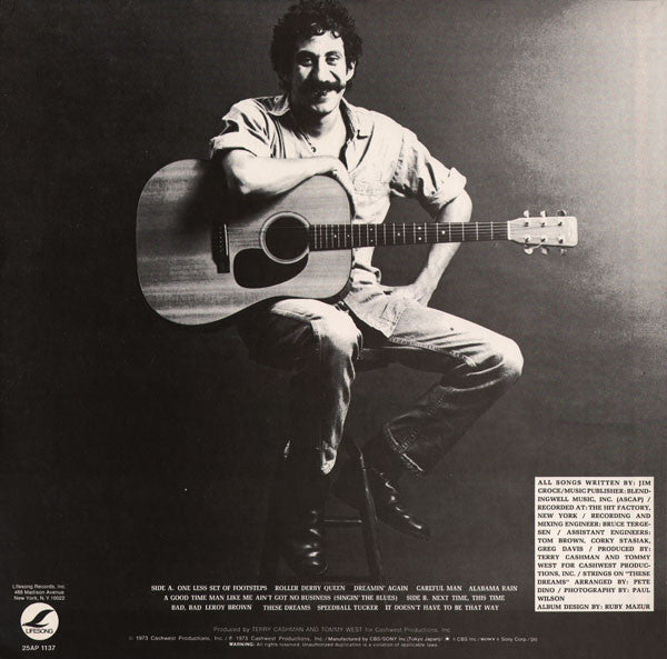 Jim Croce - Life And Times (Vinyl, LP, Album, Reissue) Very Good Plus (VG+) / Very Good Plus (VG+)