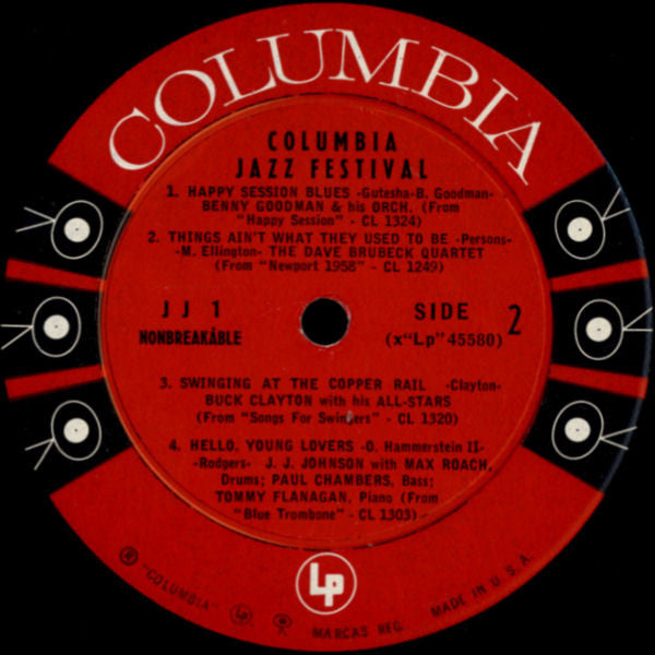Various - Columbia Jazz Festival (Vinyl, LP, Sampler, Mono) Good Plus (G+) / Good Plus (G+)