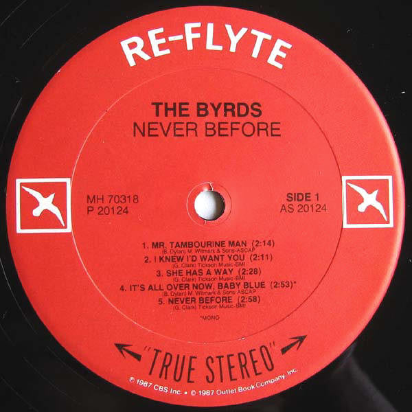 The Byrds - Never Before (Vinyl, LP, Album, Stereo, Mono) Very Good Plus (VG+) / Very Good Plus (VG+)
