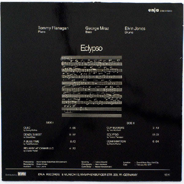 Tommy Flanagan Trio - Eclypso (Vinyl, LP, Album)