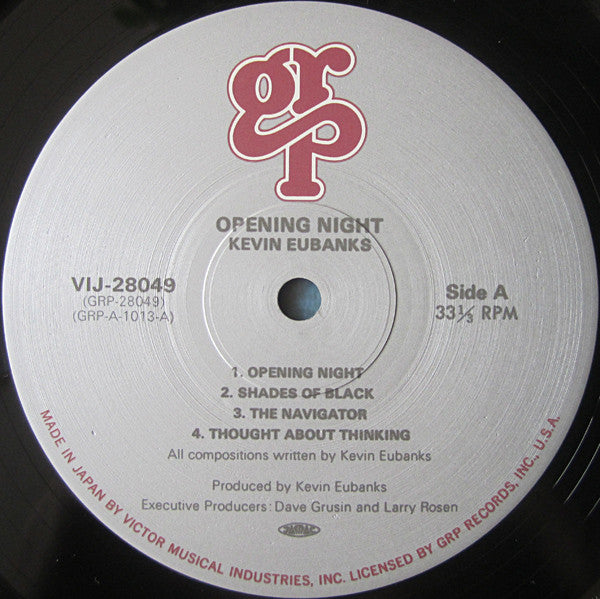 Kevin Eubanks - Opening Night (Vinyl, LP) Near Mint (NM or M-) / Very Good Plus (VG+)
