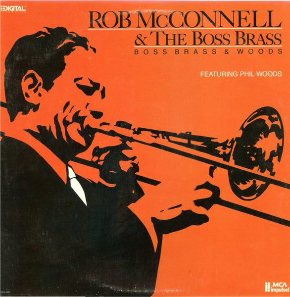 Rob McConnell & The Boss Brass - Boss Brass & Woods (Vinyl, LP, Album) Very Good Plus (VG+) / Very Good Plus (VG+)