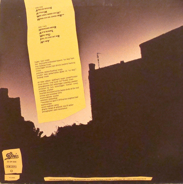 Nina Hagen Band - Unbehagen (Vinyl, LP, Album)