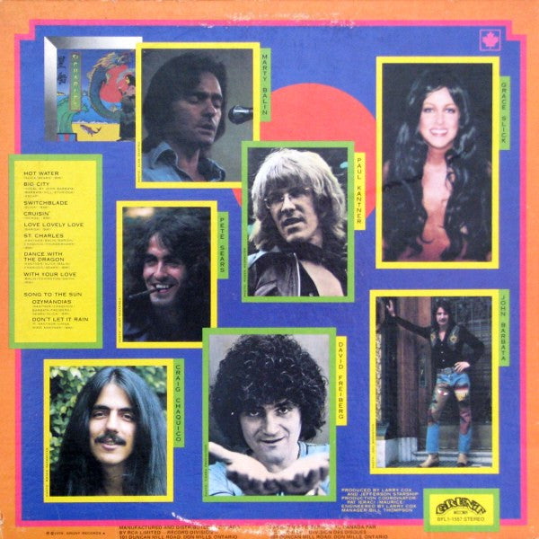 Jefferson Starship - Spitfire (Vinyl, LP, Album) Very Good Plus (VG+) / Very Good Plus (VG+)