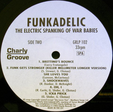 Funkadelic - The Electric Spanking Of War Babies (Vinyl, LP, Album, Reissue) Near Mint (NM or M-) / Very Good Plus (VG+)