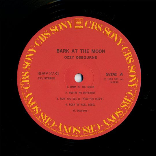 Ozzy Osbourne - Bark At The Moon (Vinyl, Vinyl, LP, Album, 7", 45 R...