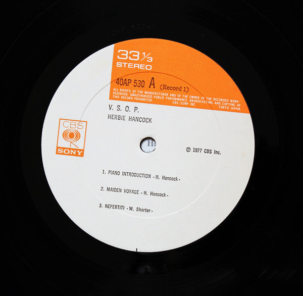 Herbie Hancock - VSOP (2xVinyl, LP, Album) Very Good Plus (VG+) / Very Good (VG)