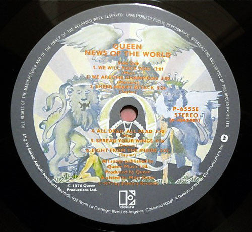 Queen - News Of The World (Vinyl, LP, Album, Reissue, Stereo) Near Mint (NM or M-) / Very Good Plus (VG+)