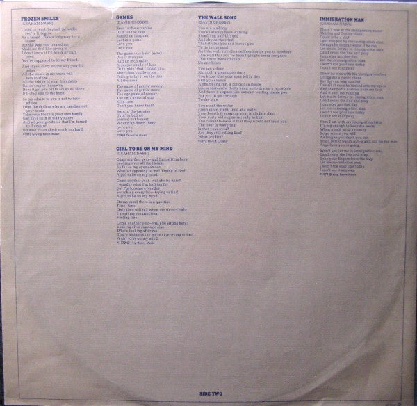 Crosby & Nash - Graham Nash David Crosby (Vinyl, LP, Album)