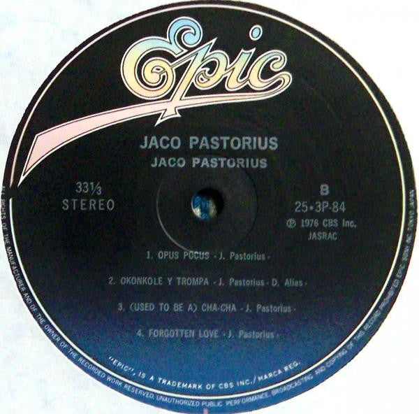 Jaco Pastorius - Jaco Pastorius (Vinyl, LP, Album, Reissue) Near Mint (NM or M-) / Very Good Plus (VG+)