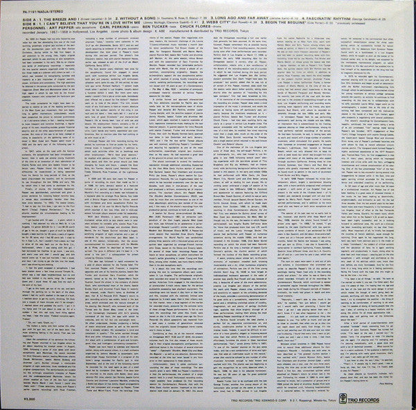 Art Pepper Quartet - Art Is The Art Vol. 2 (Vinyl, LP, Album, Reiss...
