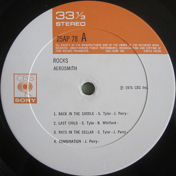 Aerosmith - "Rocks" (Vinyl, LP, Album)