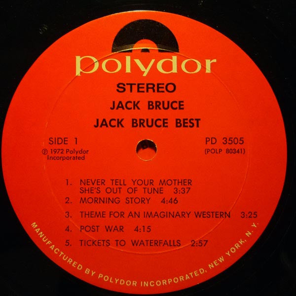 Jack Bruce - At His Best (2xVinyl, LP, Album, Compilation, Stereo) Very Good Plus (VG+) / Good Plus (G+)