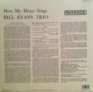 The Bill Evans Trio - How My Heart Sings (Vinyl, LP, Album, Reissue, Remastered, Stereo) Good Plus (G+) / Very Good Plus (VG+)