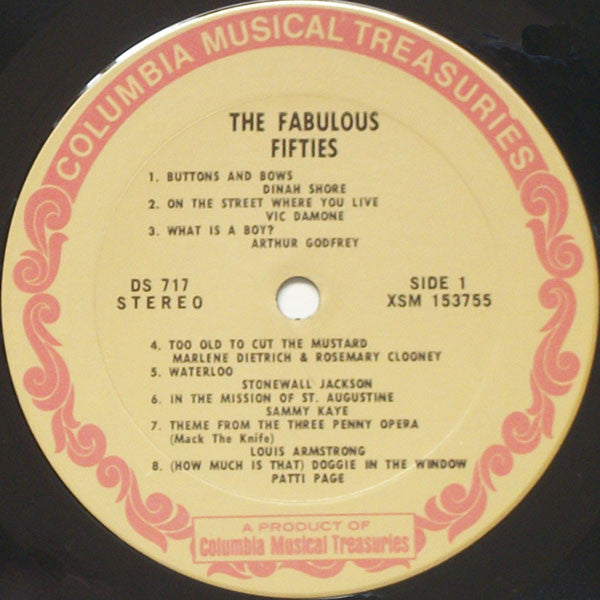 Various - The Fabulous 50s (2xVinyl, LP, Compilation) Very Good Plus (VG+) / Very Good (VG)