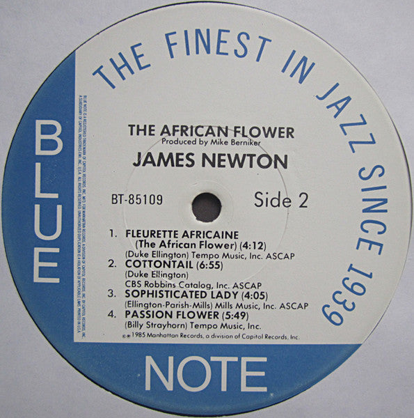 James Newton (2) - The African Flower - The Music Of Duke Ellington And Billy Strayhorn (Vinyl, LP, Album) Very Good (VG) / Very Good (VG)
