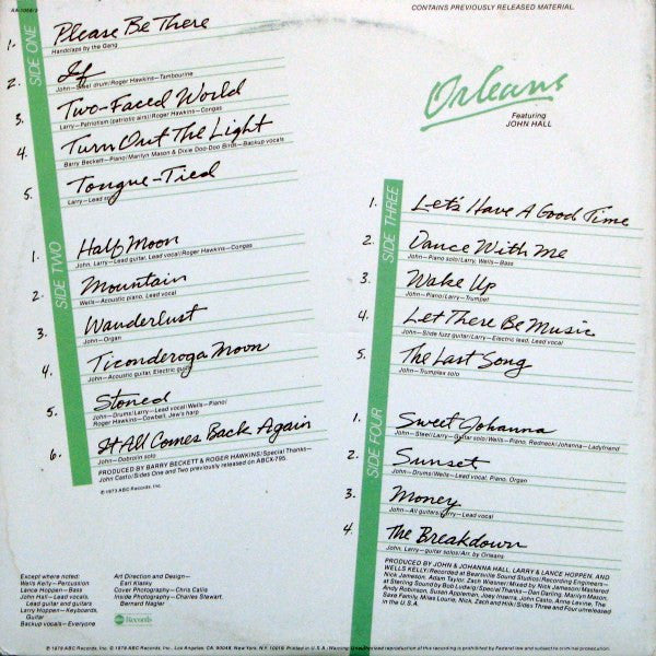 Orleans - Before The Dance (2xVinyl, LP, Compilation) Very Good Plus (VG+) / Very Good Plus (VG+)