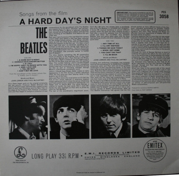 The Beatles - A Hard Day's Night (Vinyl, LP, Album, Reissue, Stereo) Very Good Plus (VG+) / Good Plus (G+)