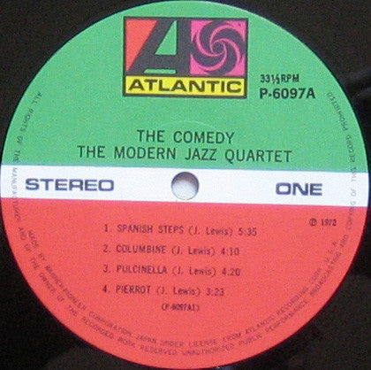 The Modern Jazz Quartet - The Comedy (Vinyl, LP, Album, Reissue, Stereo) Very Good Plus (VG+) / Very Good Plus (VG+)