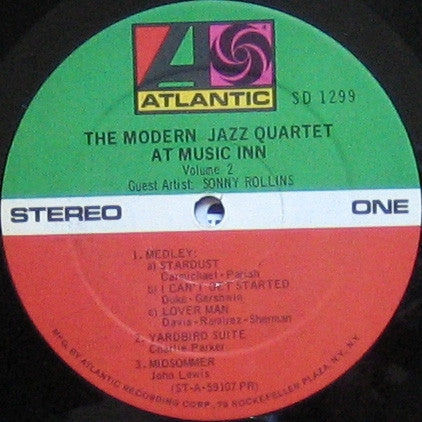 The Modern Jazz Quartet - The Modern Jazz Quartet At Music Inn — Volume 2 (Vinyl, LP, Album, Reissue) Very Good Plus (VG+) / Near Mint (NM or M-)