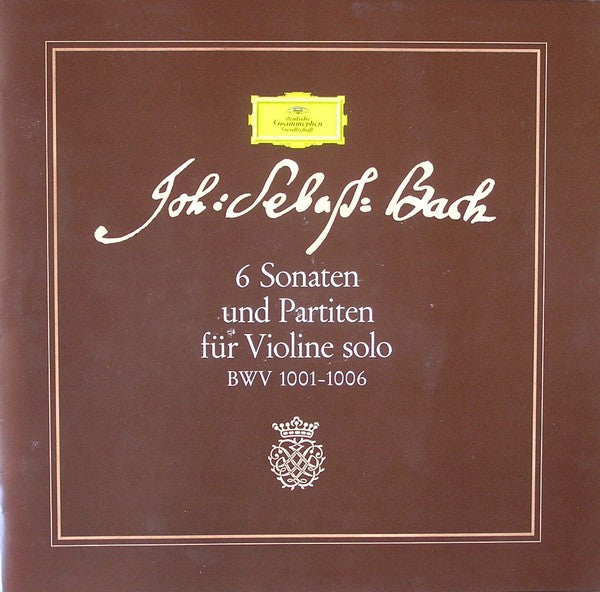 Johann Sebastian Bach - 6 Sonaten Und Partiten Für Violine Solo BWV 1001-1006 (3xVinyl, Box Set, LP, Repress, Stereo) Near Mint (NM or M-) / Good Plus (G+)