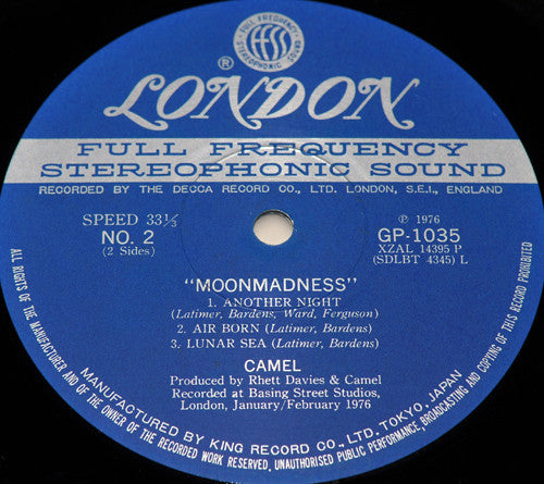 Camel - Moonmadness (Vinyl, LP, Album)