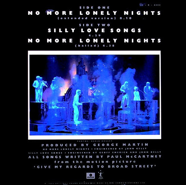 Paul McCartney - No More Lonely Nights (Vinyl, 12", 45 RPM, Single) Very Good (VG) / Very Good (VG)