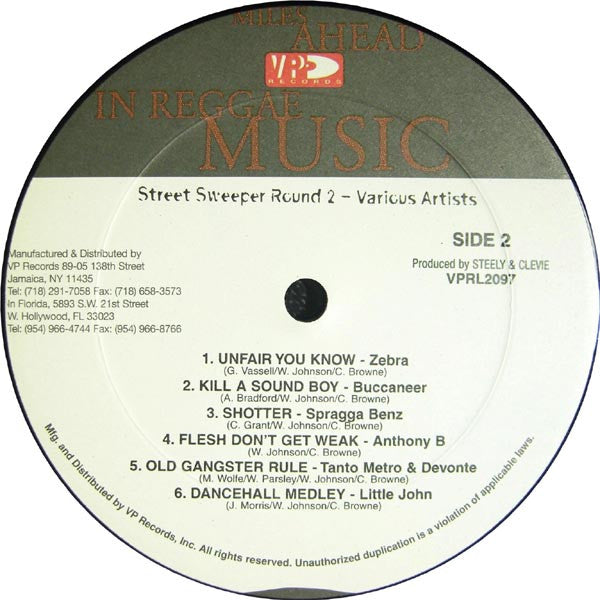 Various - Street Sweeper Round Two (Vinyl, LP, Compilation) Good Plus (G+) / Very Good Plus (VG+)