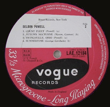 Seldon Powell - Seldon Powell (Vinyl, LP, Album, Mono) Very Good Plus (VG+) / Very Good Plus (VG+)