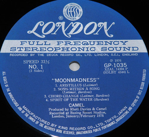 Camel - Moonmadness (Vinyl, LP, Album)