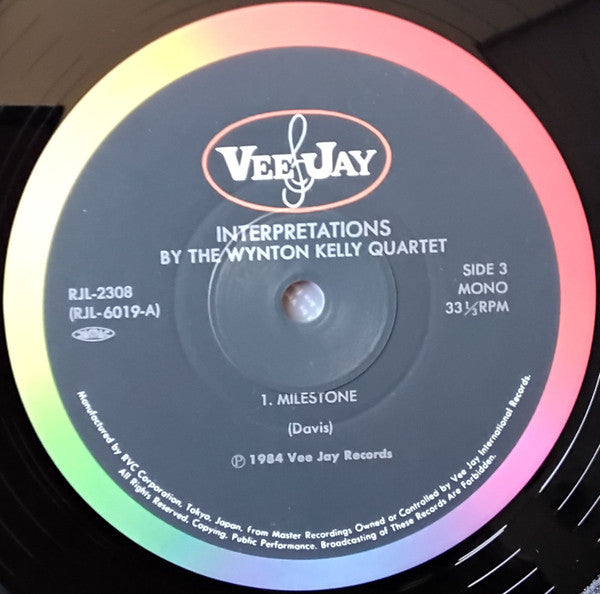 The Wynton Kelly Quartet - Interpretations By The Wynton Kelly Quartet (2xVinyl, LP, Album, Reissue, Mono) Very Good Plus (VG+) / Very Good Plus (VG+)