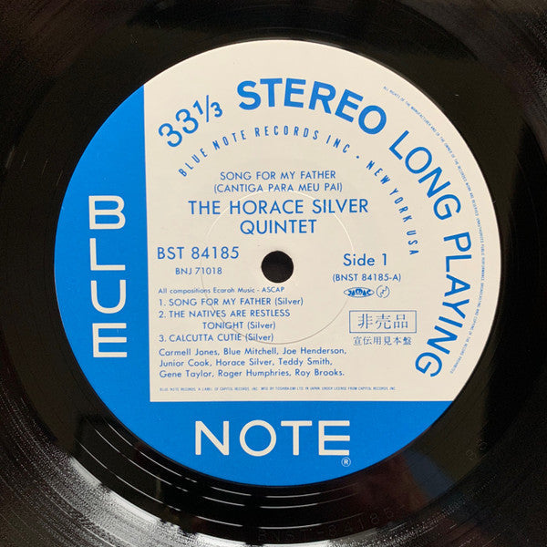 The Horace Silver Quintet - Song For My Father (Cantiga Para Meu Pai) (Vinyl, LP, Album, Promo, Reissue, Stereo) Near Mint (NM or M-) / Very Good Plus (VG+)