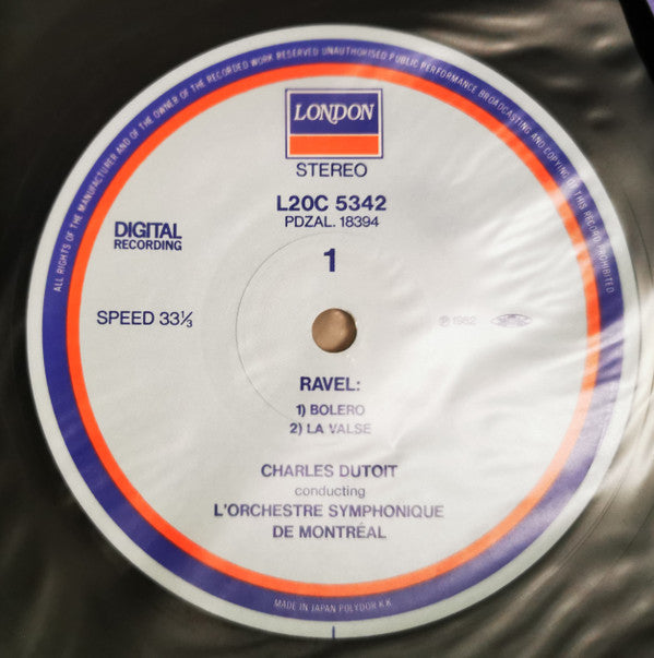 Maurice Ravel - Boléro - Ravel Special (Vinyl, LP, Compilation, Stereo) Very Good (VG) / Good Plus (G+)