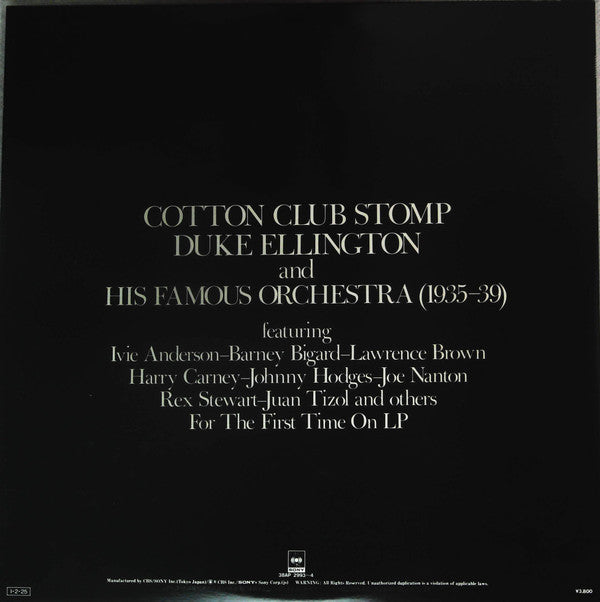 Duke Ellington And His Orchestra - Cotton Club Stomp (1935-39) (2xVinyl, LP, Compilation, Reissue) Near Mint (NM or M-) / Very Good Plus (VG+)
