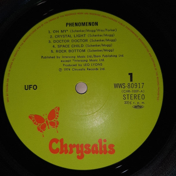UFO (5) - Phenomenon (Vinyl, LP, Album, Reissue, Stereo) Very Good Plus (VG+) / Very Good Plus (VG+)