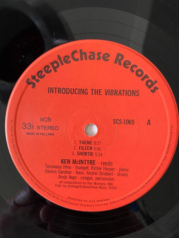 Ken McIntyre Sextet - Introducing The Vibrations (Vinyl, LP, Album, Reissue, Repress) Very Good (VG) / Very Good (VG)