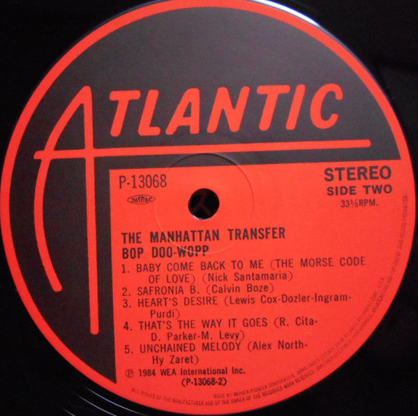 The Manhattan Transfer - Bop Doo-Wopp (Vinyl, LP, Album) Very Good Plus (VG+) / Very Good Plus (VG+)
