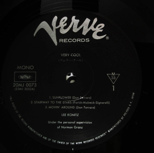 Lee Konitz - Very Cool (Vinyl, LP, Album, Reissue, Mono) Very Good Plus (VG+) / Very Good Plus (VG+)