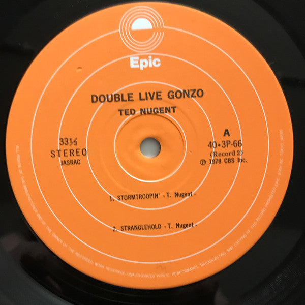 Ted Nugent - Double Live Gonzo! (2xVinyl, LP, Album, Stereo) Very Good Plus (VG+) / Very Good Plus (VG+)