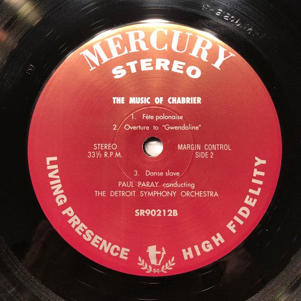 Emmanuel Chabrier - España / Danse Slave / Fête Polonaise / Suite Pastorale / Gwendoline Overture (Vinyl, LP, Reissue, Stereo) Near Mint (NM or M-) / Near Mint (NM or M-)