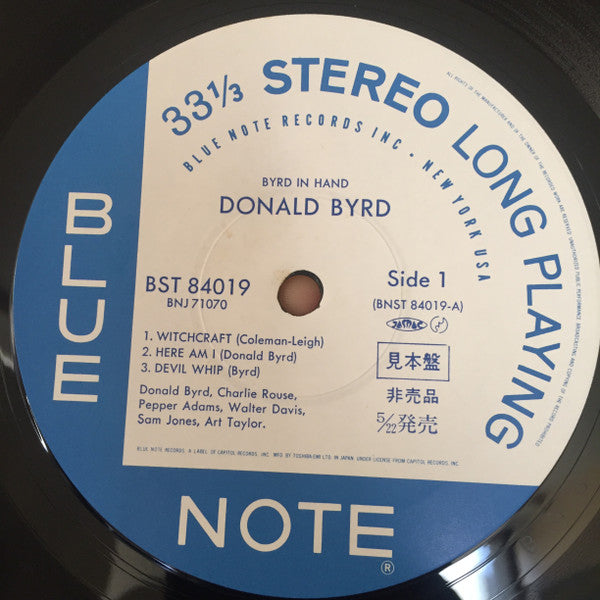 Donald Byrd - Byrd In Hand (Vinyl, LP, Album, Limited Edition, Promo, Reissue, Stereo) Near Mint (NM or M-) / Near Mint (NM or M-)