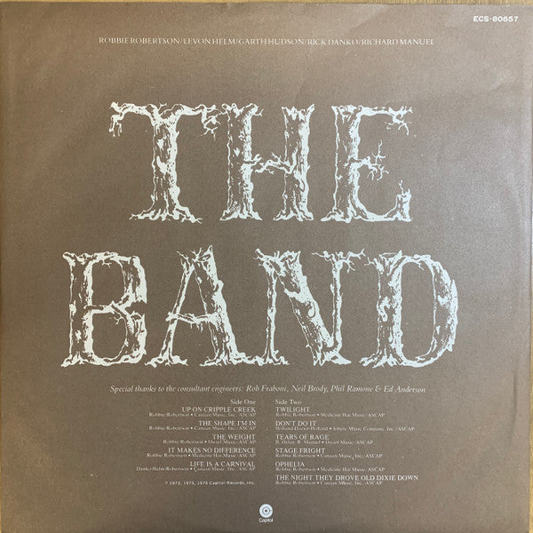The Band - The Best Of The Band (Vinyl, LP, Compilation, Promo) Very Good Plus (VG+) / Very Good (VG)