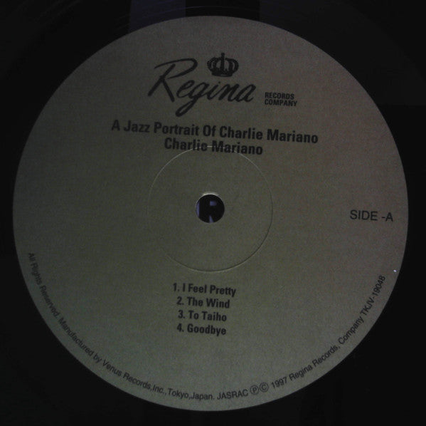 Charlie Mariano - A Jazz Portrait Of Charlie Mariano (Vinyl, LP, Album, Reissue) Very Good Plus (VG+) / Near Mint (NM or M-)