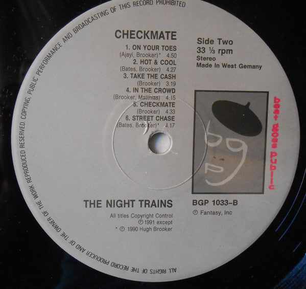 Night Trains - Checkmate (Vinyl, LP) Very Good (VG) / Very Good Plus (VG+)