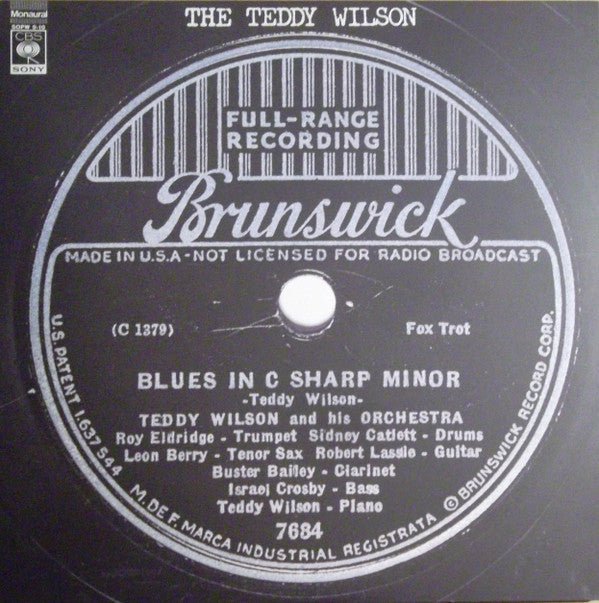 Teddy Wilson - The Teddy Wilson (2xVinyl, LP, Compilation, Reissue, Mono) Very Good Plus (VG+) / Very Good Plus (VG+)